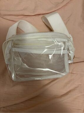 Target Clear White Mesh Front Crossbody Bag